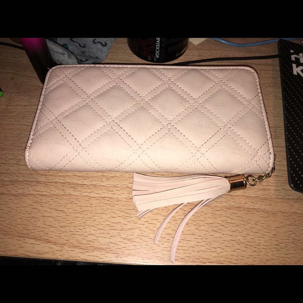 Cute light pink wallet